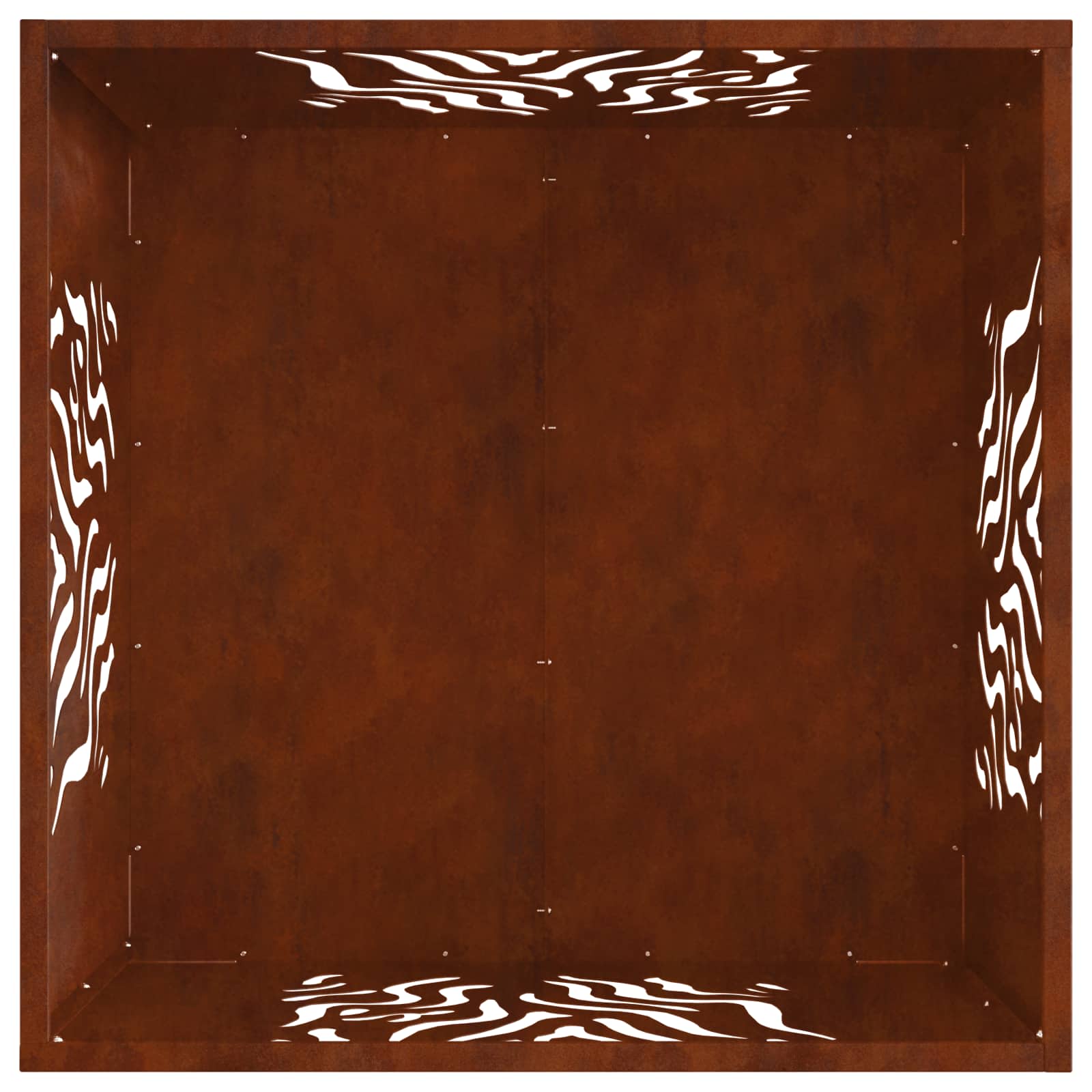 Focolare Marrone 60 x 60 x 40 cm acciaio corten