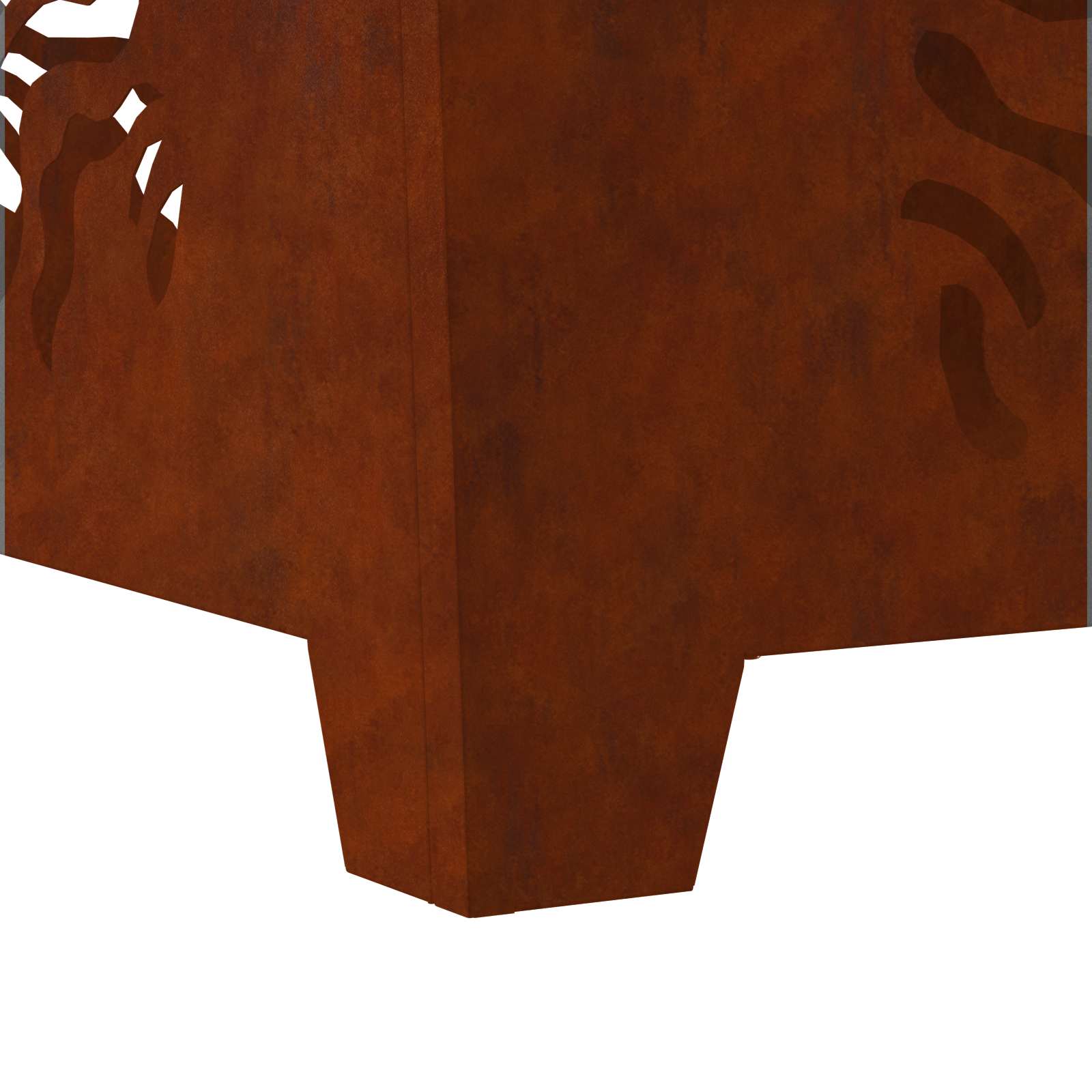 Focolare Marrone 60 x 60 x 40 cm acciaio corten