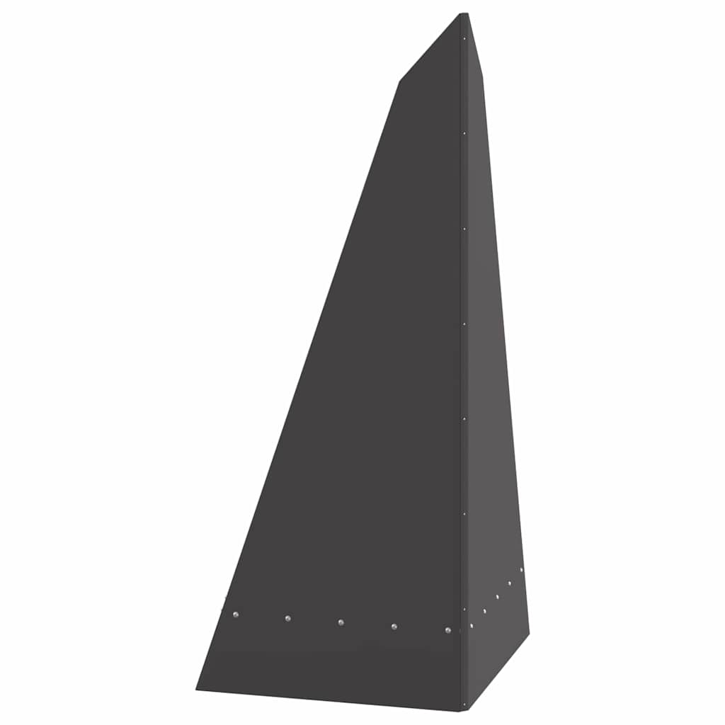 Braciere Nero Acciaio resistente alle intemperie