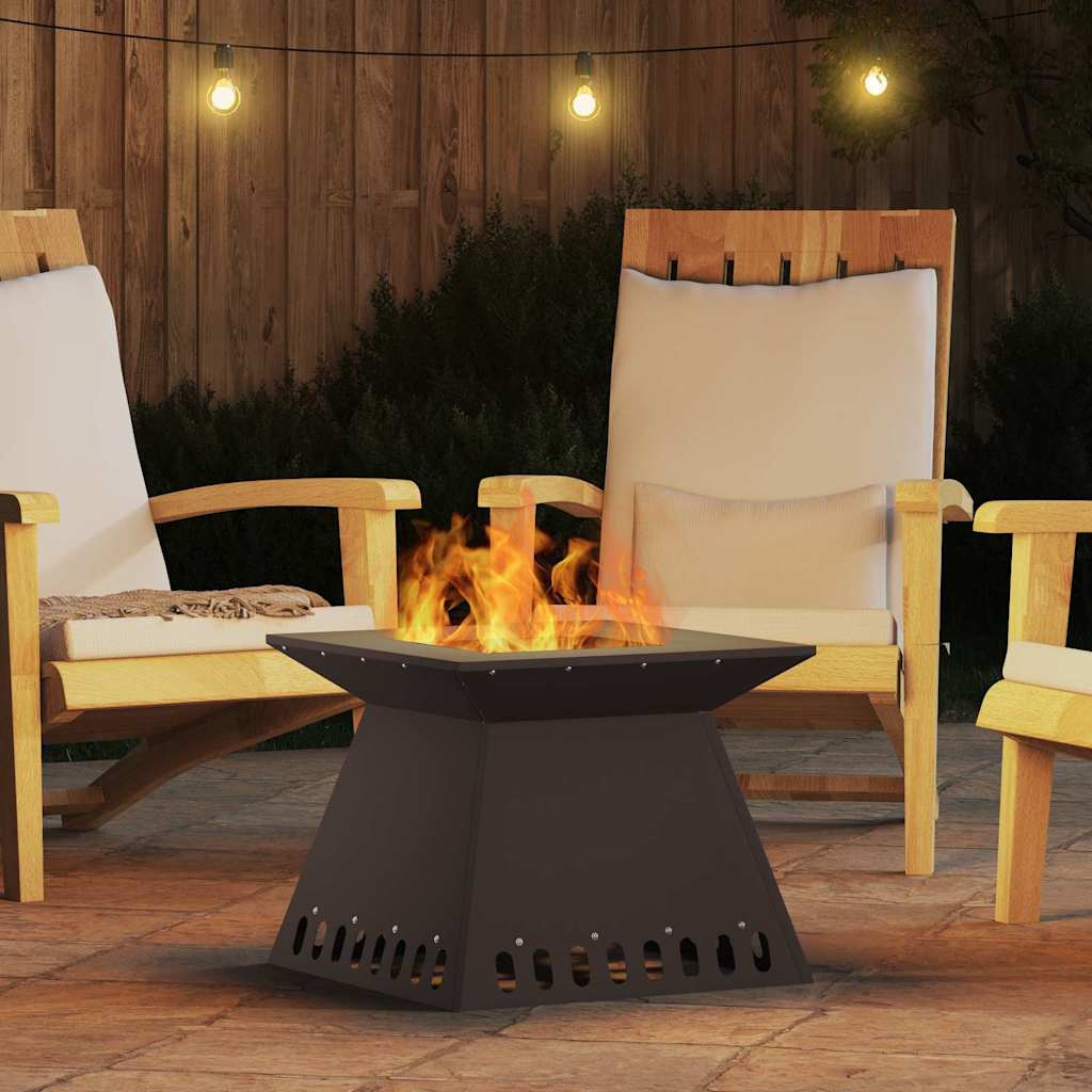 Braciere Nero 48 x 48 x 40 cm Acciaio Corten