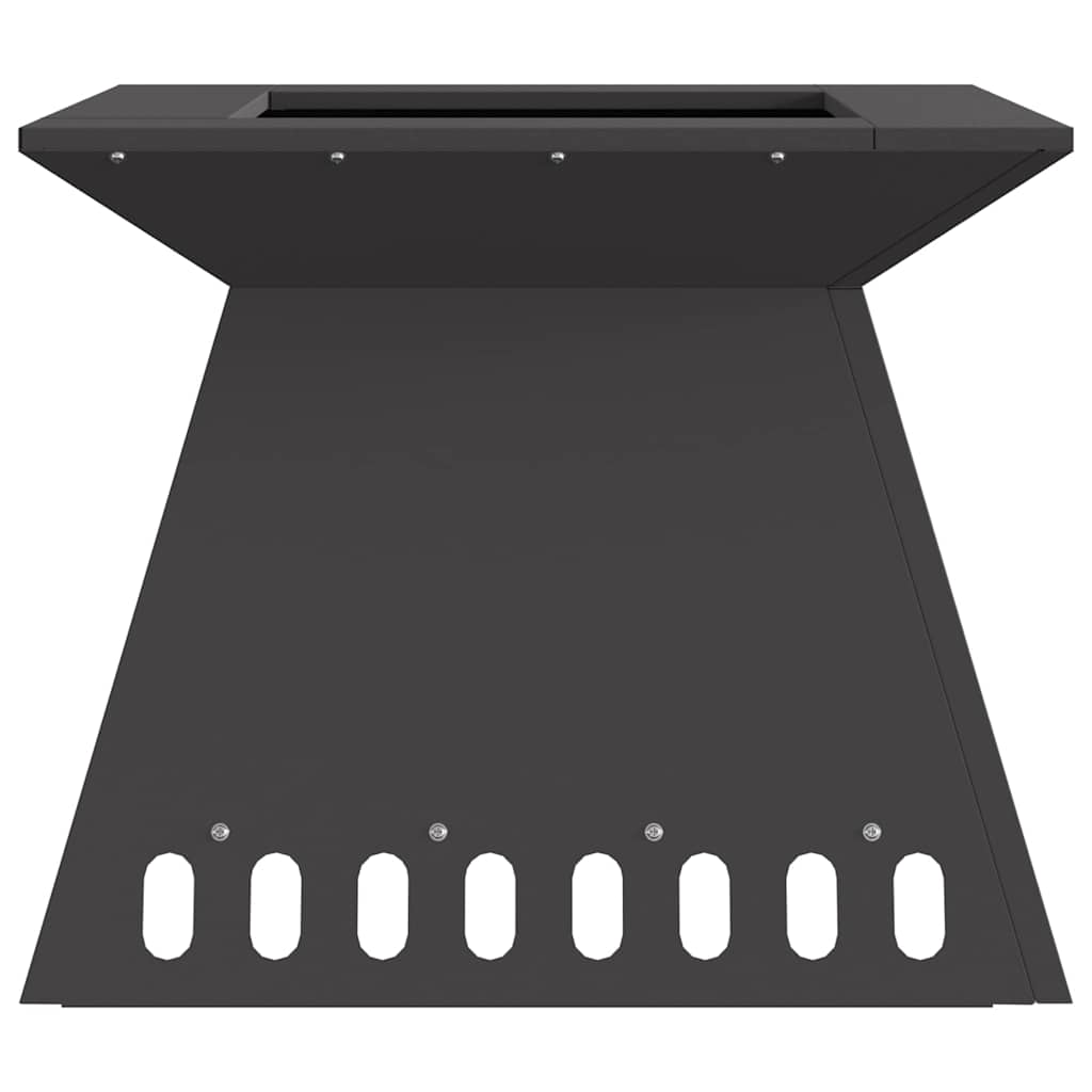 Braciere Nero 48 x 48 x 40 cm Acciaio Corten