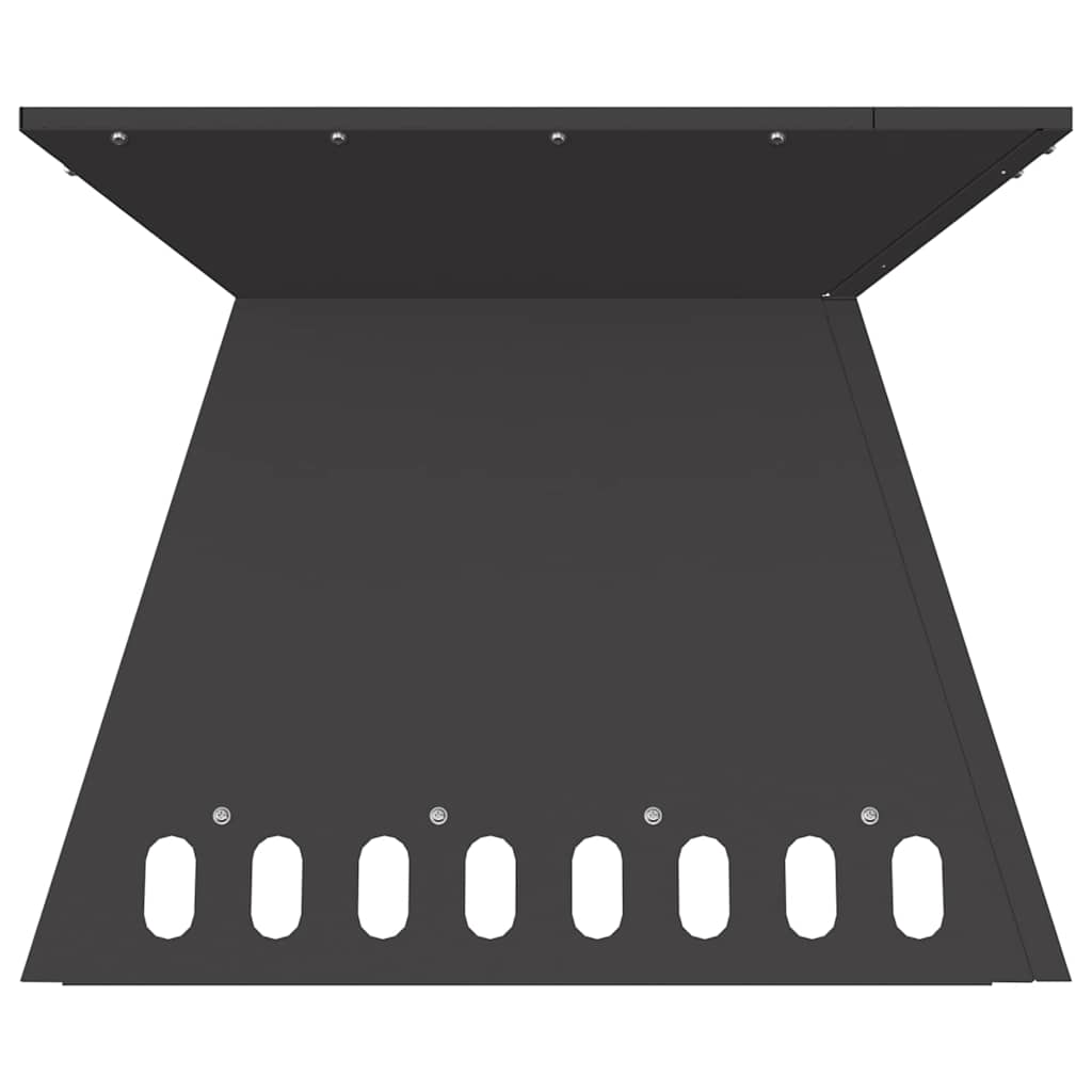 Braciere Nero 48 x 48 x 40 cm Acciaio Corten