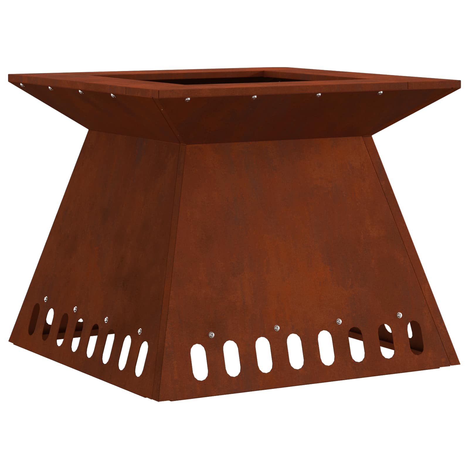 Braciere Ruggine 48 x 48 x 40 cm Acciaio Corten