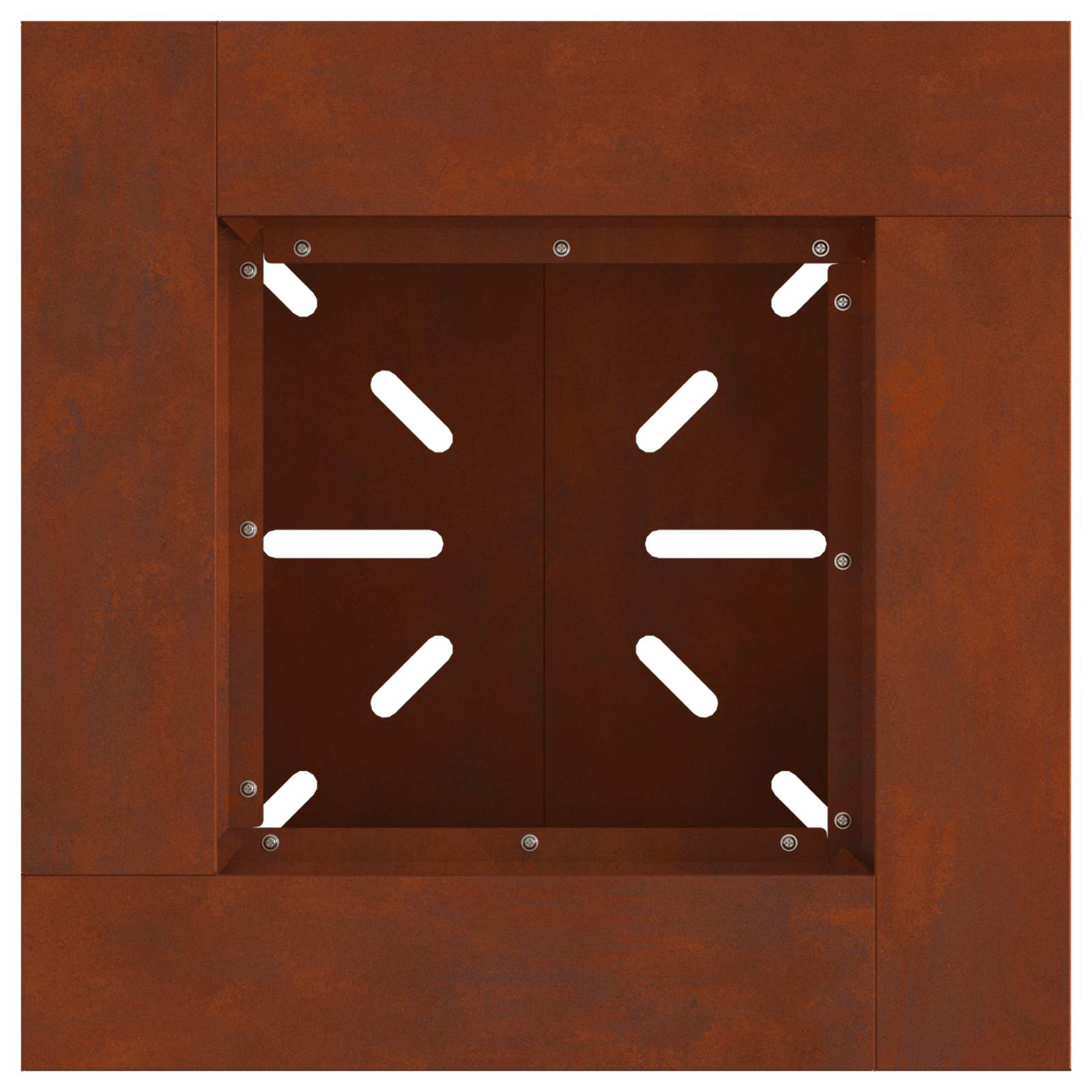 Braciere Ruggine 48 x 48 x 40 cm Acciaio Corten