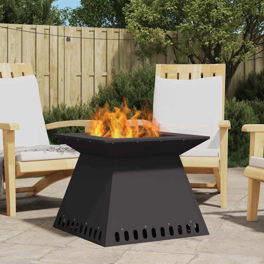 Braciere Nero 60 x 60 x 50 cm Acciaio Corten