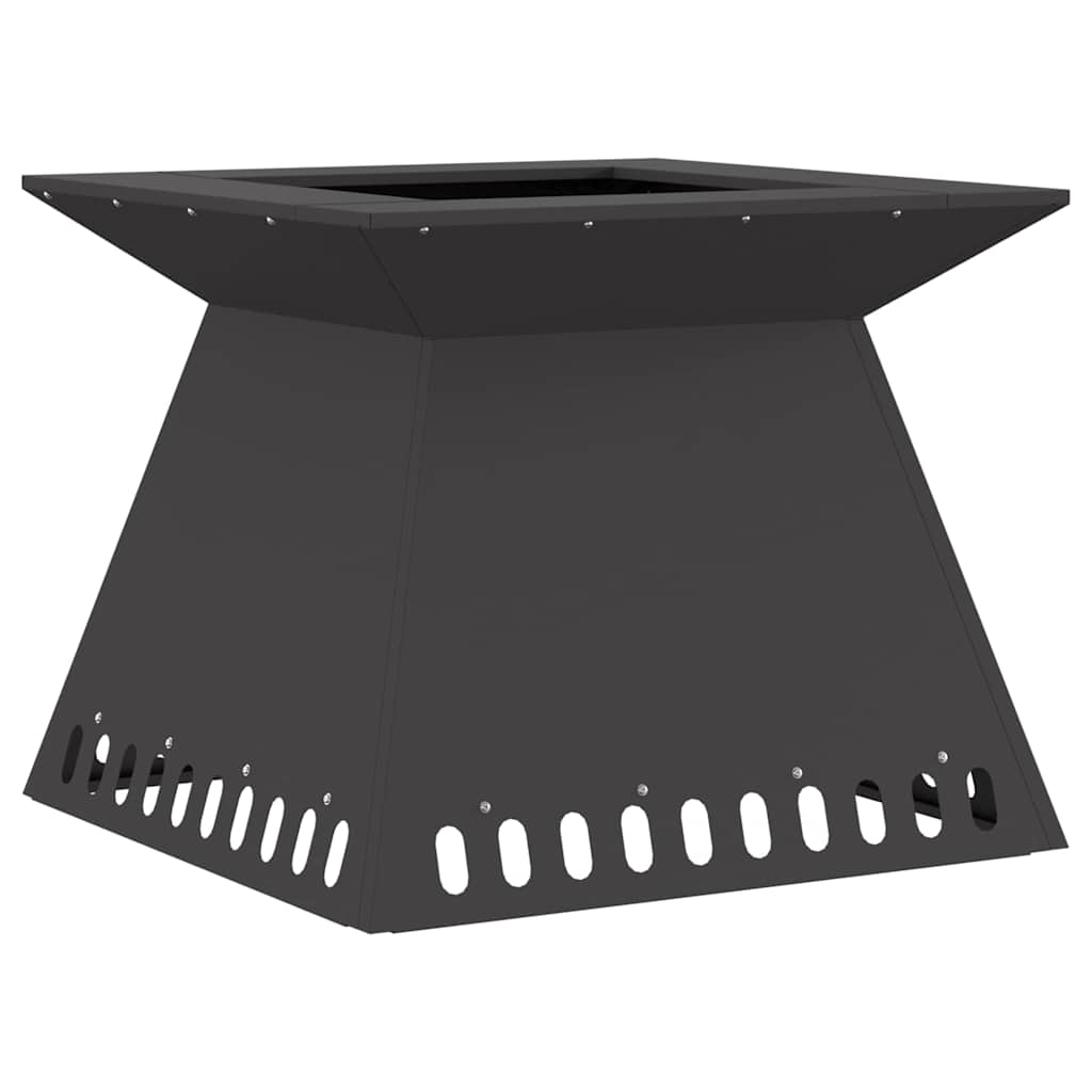 Braciere Nero 60 x 60 x 50 cm Acciaio Corten