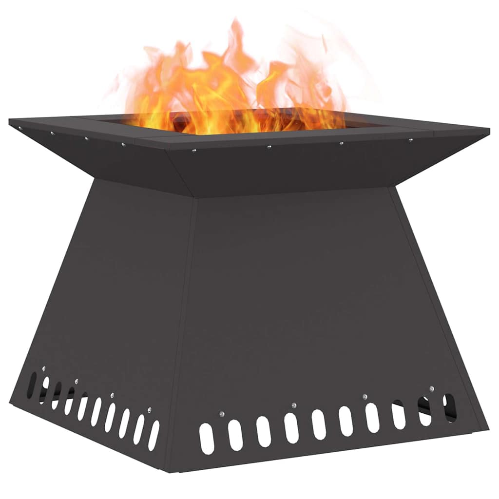 Braciere Nero 60 x 60 x 50 cm Acciaio Corten