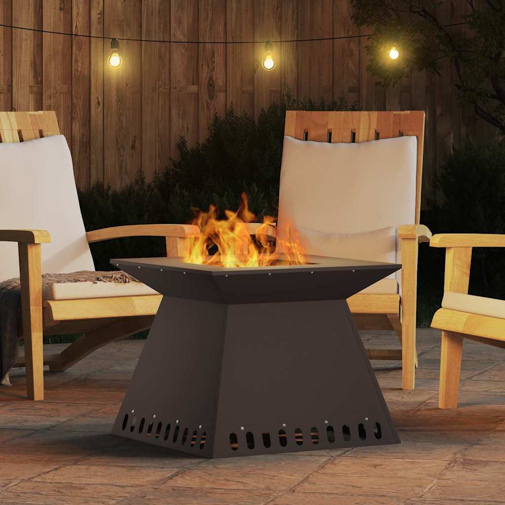 Braciere Nero 60 x 60 x 50 cm Acciaio Corten