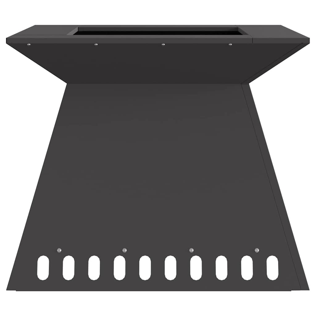 Braciere Nero 60 x 60 x 50 cm Acciaio Corten