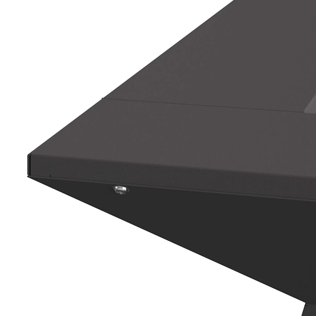 Braciere Nero 60 x 60 x 50 cm Acciaio Corten