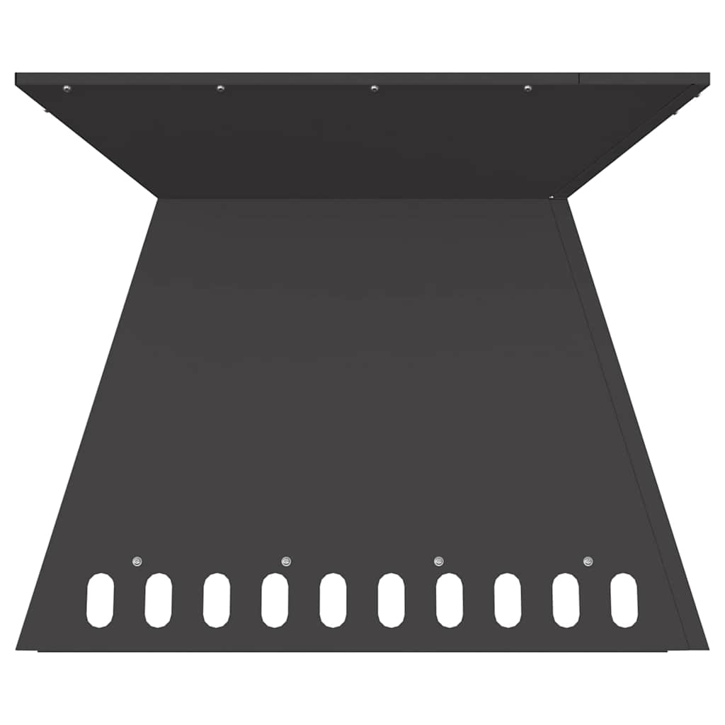 Braciere Nero 60 x 60 x 50 cm Acciaio Corten