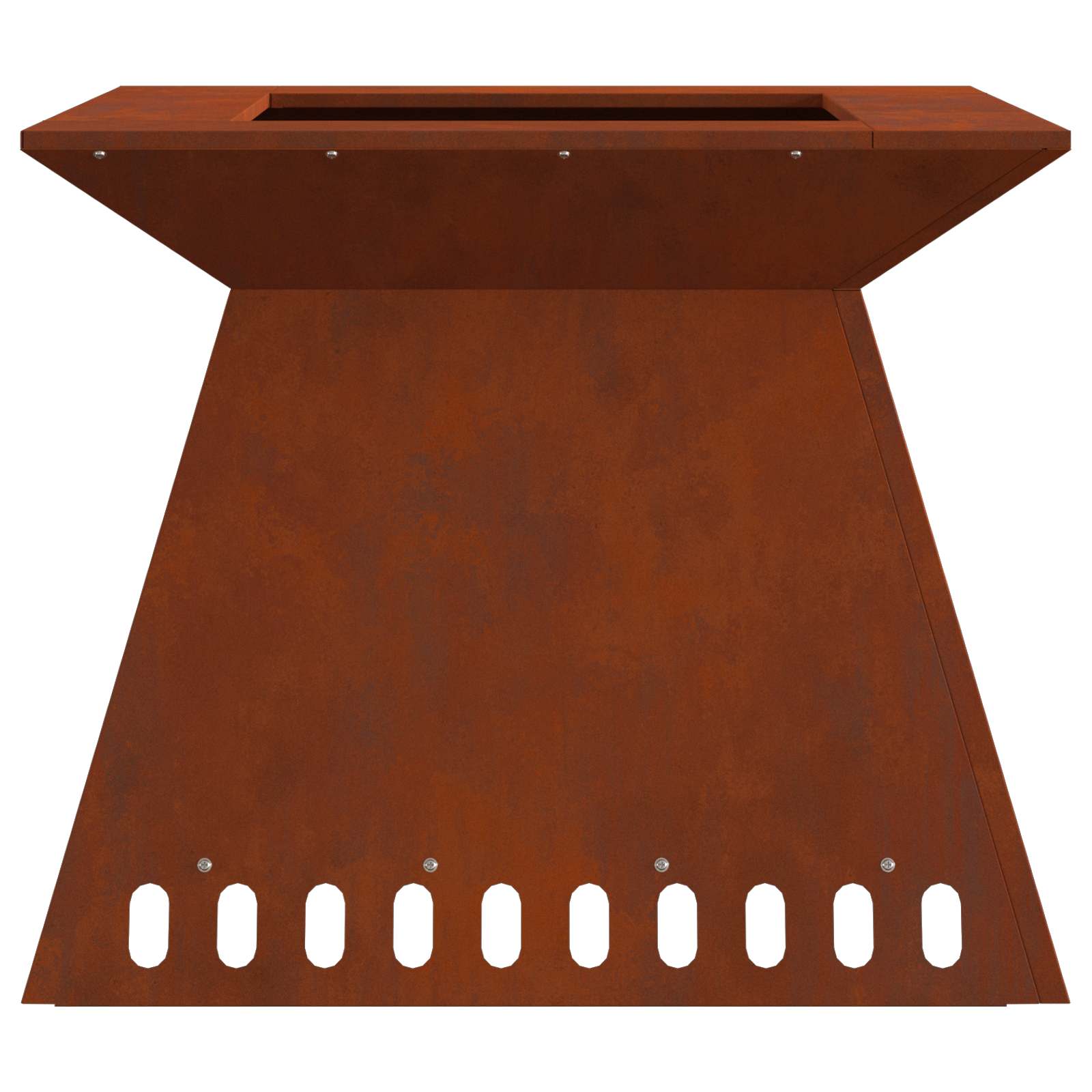 Braciere Ruggine 60 x 60 x 50 cm Acciaio Corten