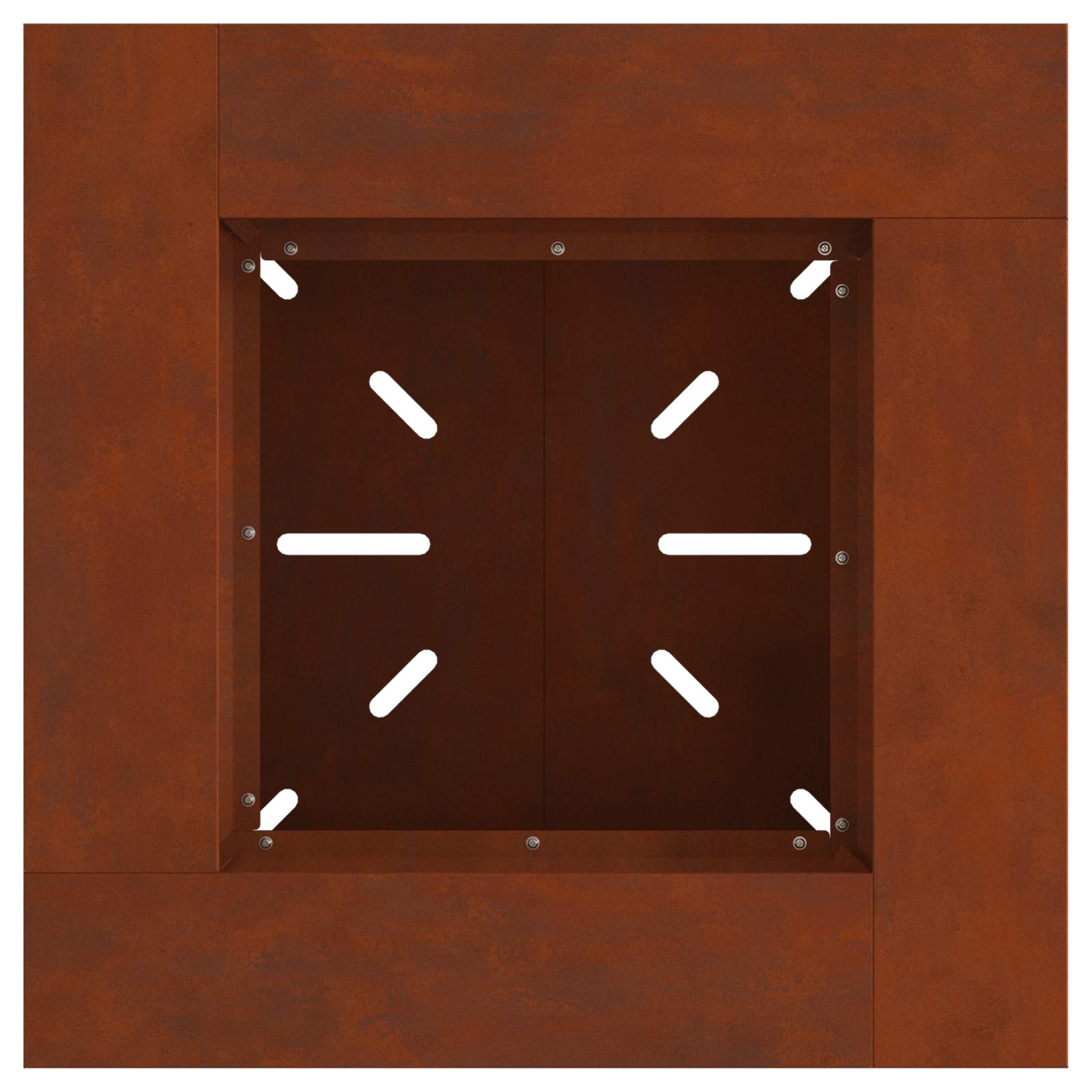 Braciere Ruggine 60 x 60 x 50 cm Acciaio Corten