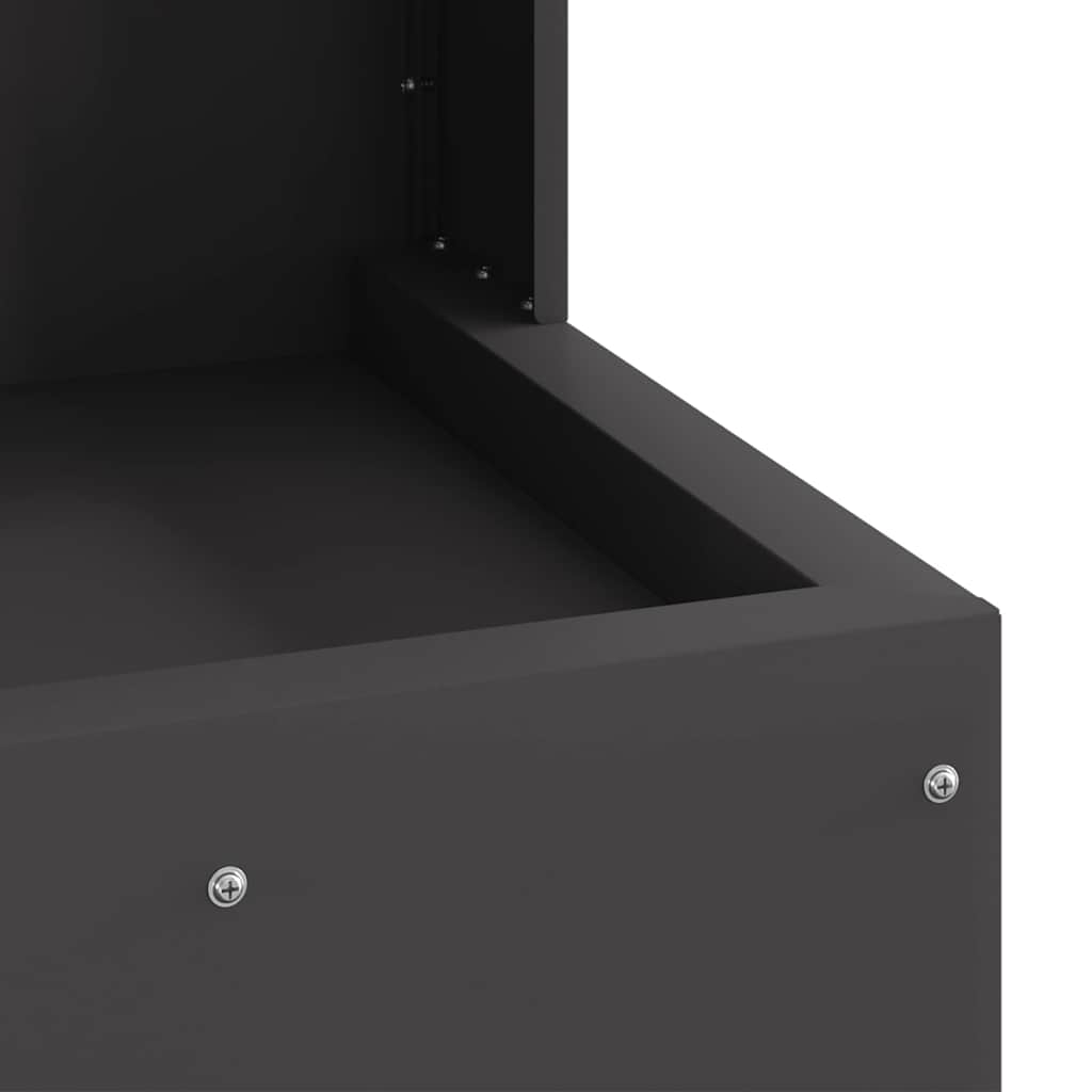 Braciere Nero Acciaio resistente alle intemperie