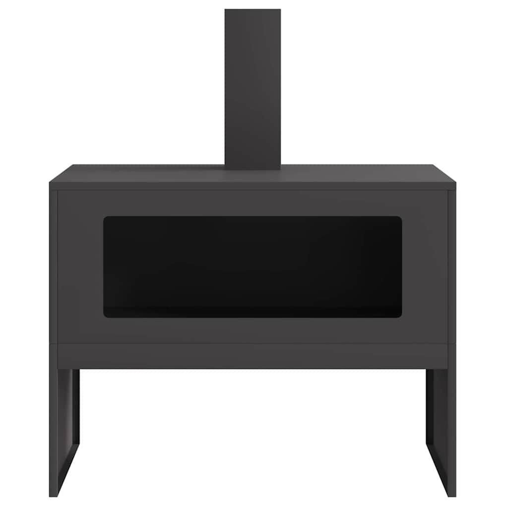 Focolare Nero 80 x 50 x 96 cm Acciaio laminato a freddo