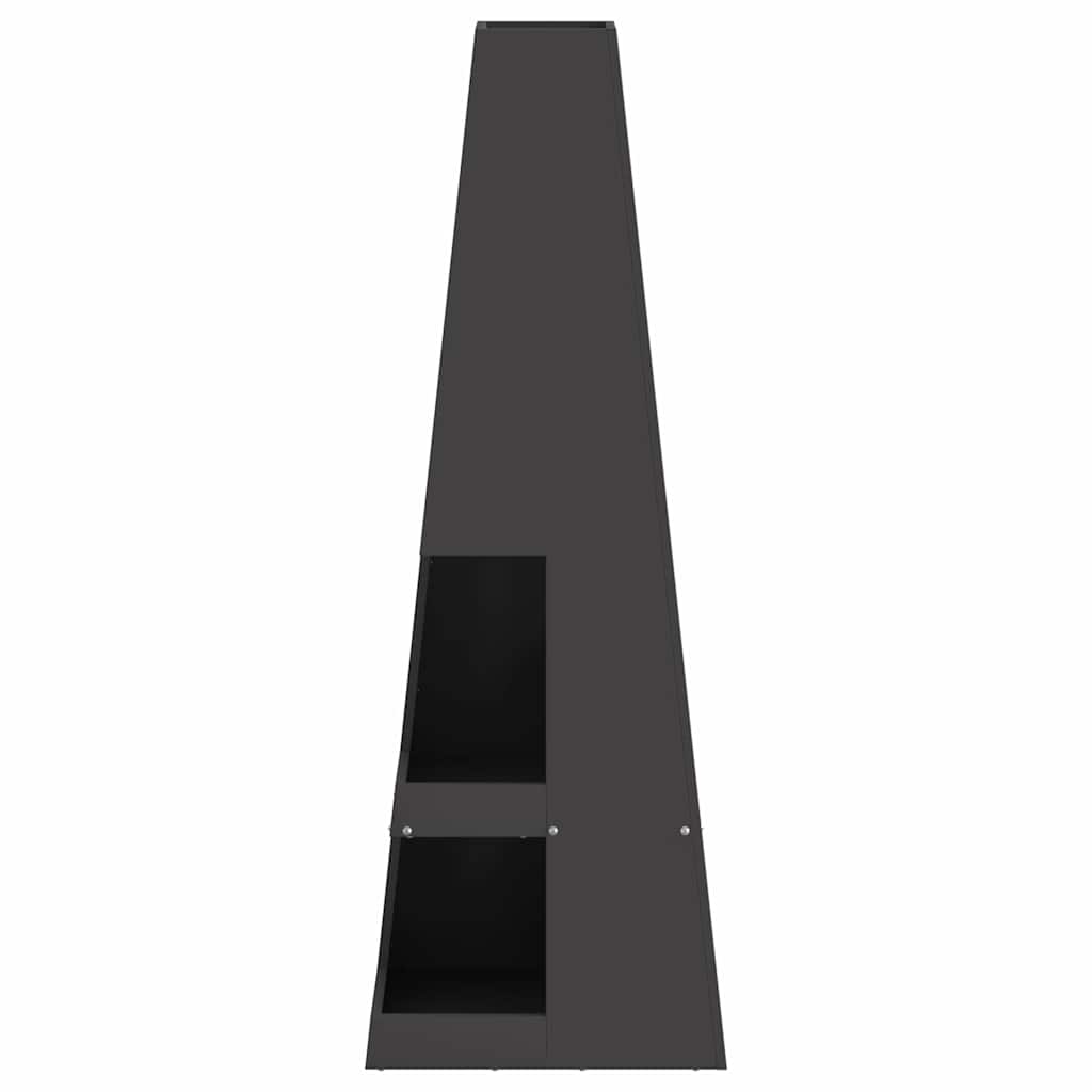 Braciere Nero 35 x 35 x 100 cm Acciaio Corten