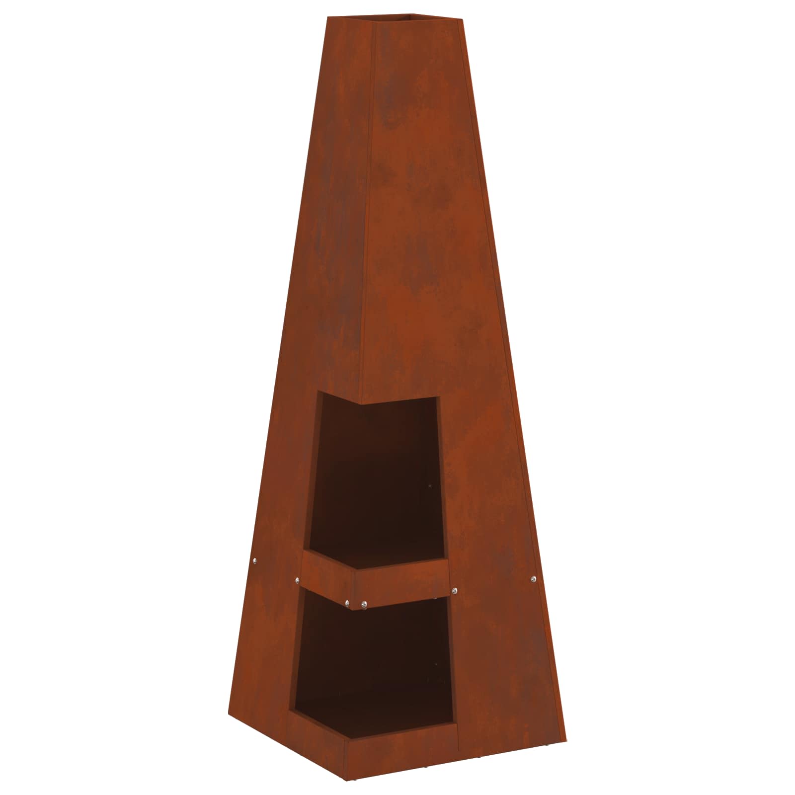 Braciere Ruggine 35 x 35 x 100 cm