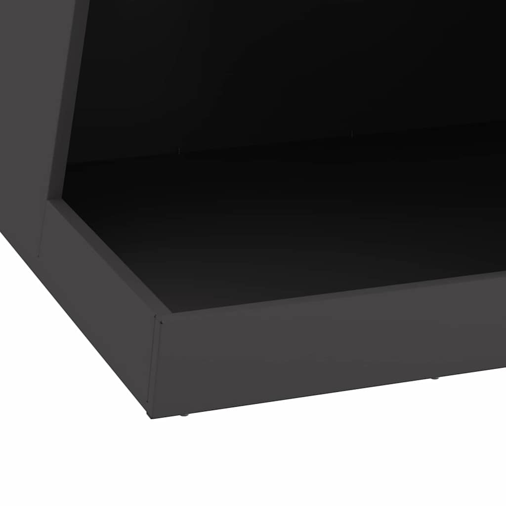 Braciere Nero 50 x 50 x 100 cm Acciaio Corten