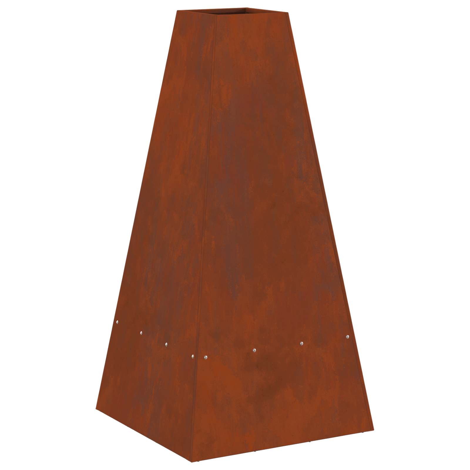 Braciere Ruggine 50 x 50 x 100 cm Acciaio Corten