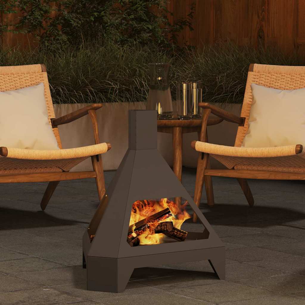 Braciere Nero 50 x 43 x 52 cm Acciaio Corten