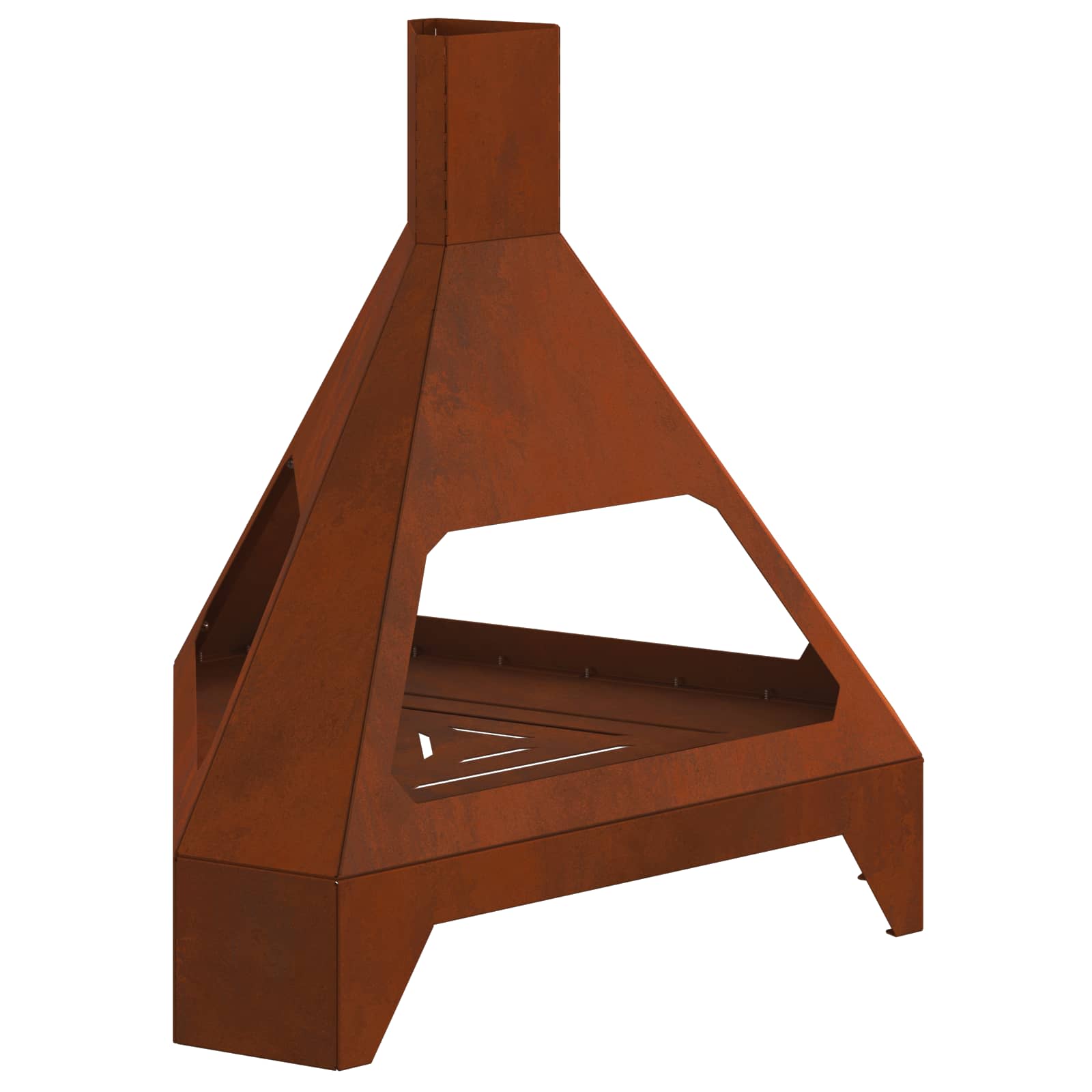 Braciere Ruggine 50 x 43 x 52 cm Acciaio Corten