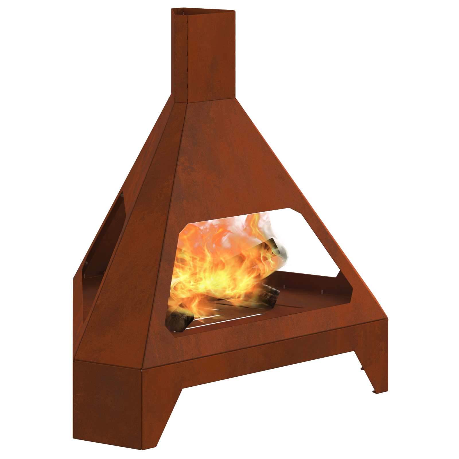 Braciere Ruggine 50 x 43 x 52 cm Acciaio Corten