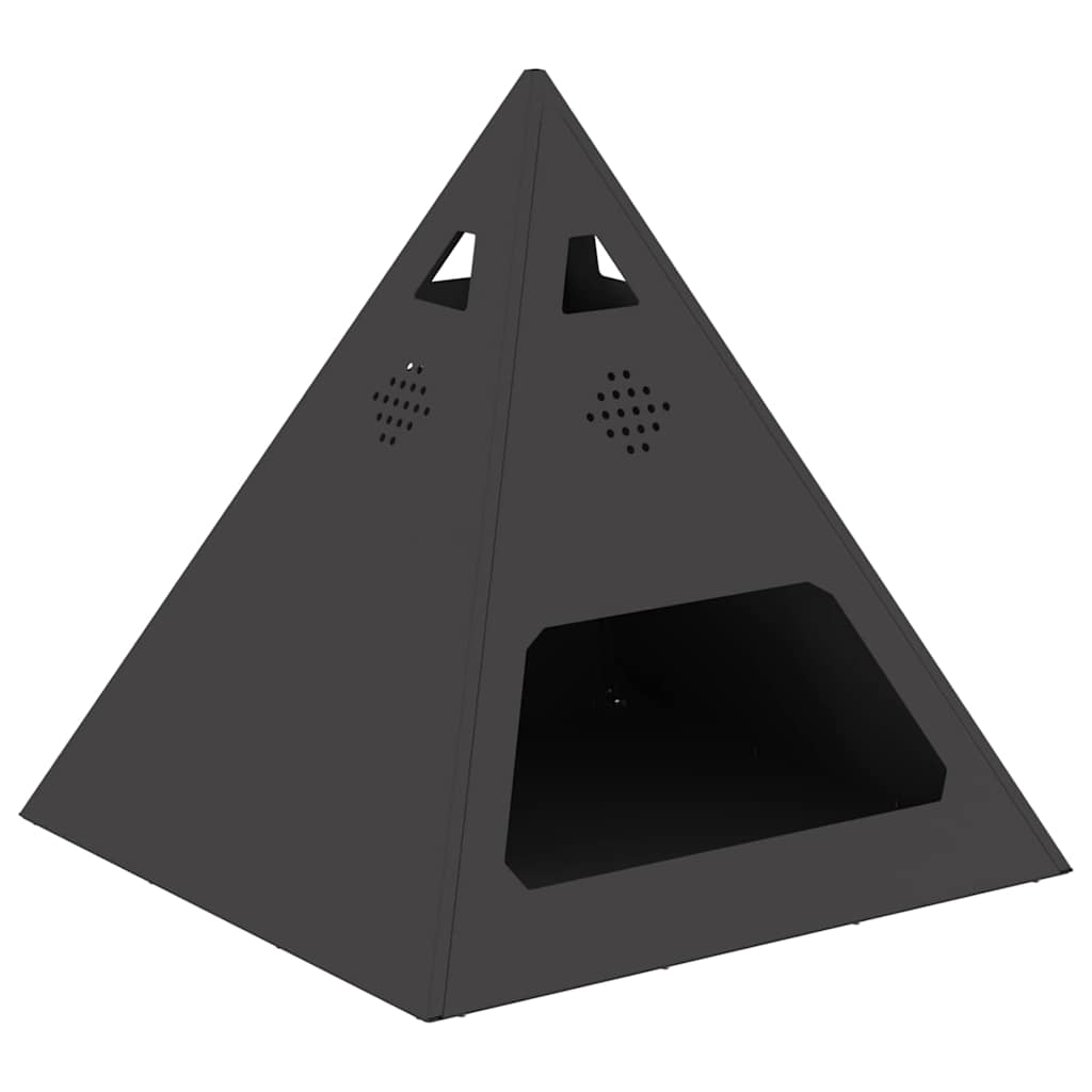 Braciere Nero 50 x 50 x 51 cm acciaio corten