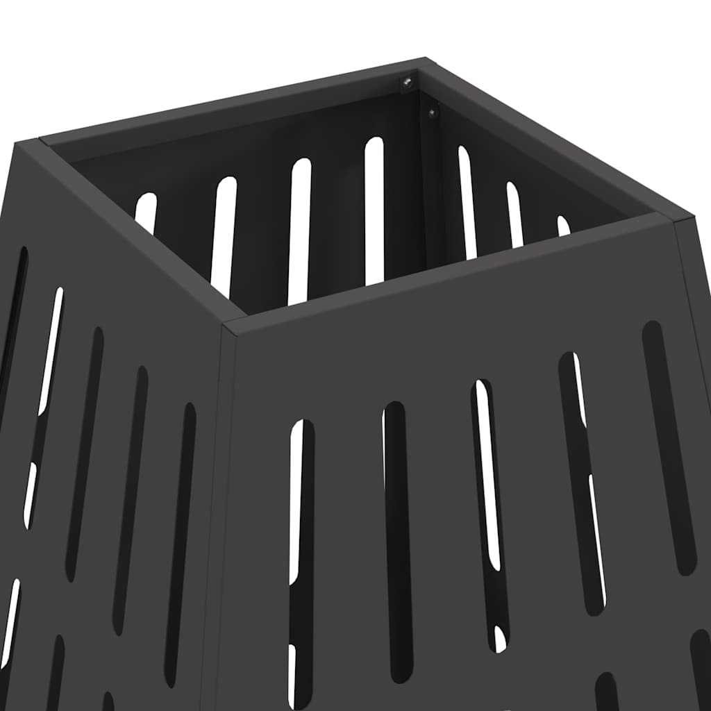 Braciere Nero Acciaio resistente alle intemperie