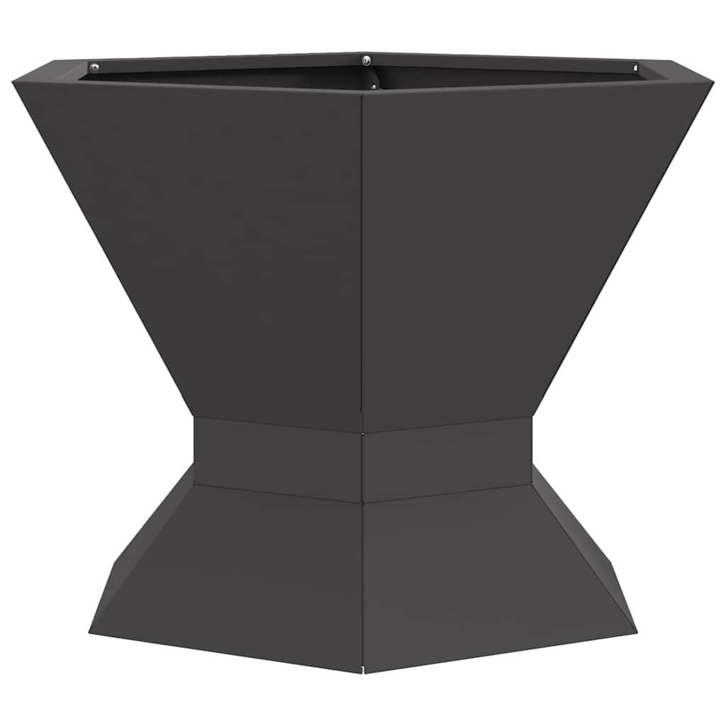 Braciere Nero 50 x 50 x 40 cm Acciaio Corten