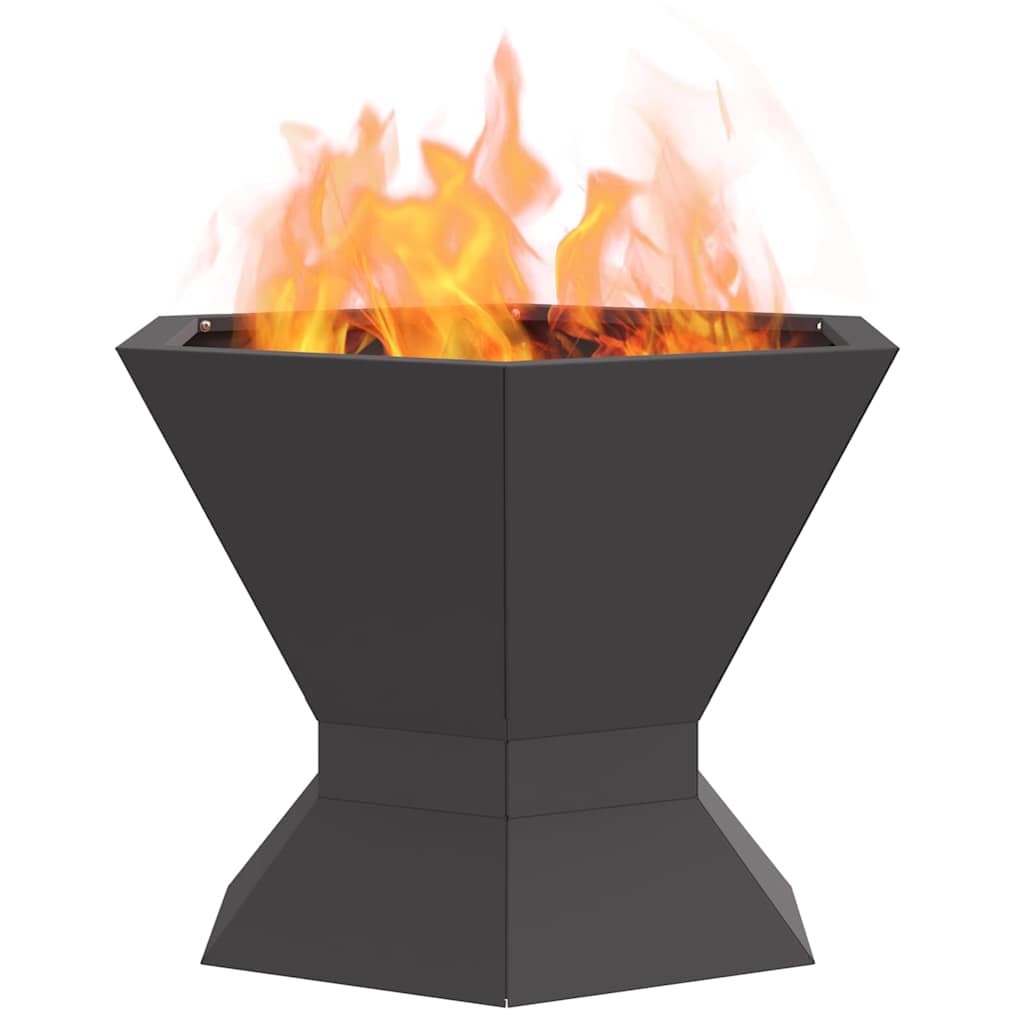 Braciere Nero 50 x 50 x 40 cm Acciaio Corten