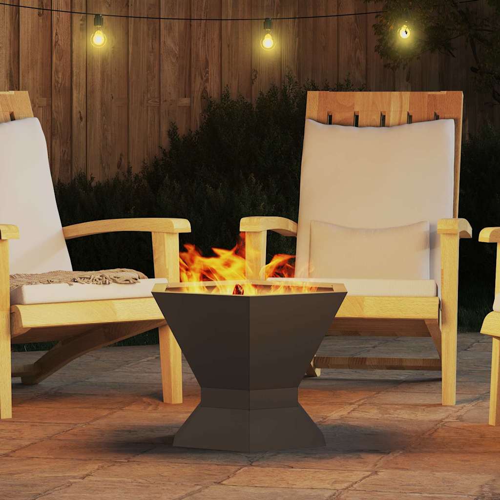 Braciere Nero 50 x 50 x 40 cm Acciaio Corten