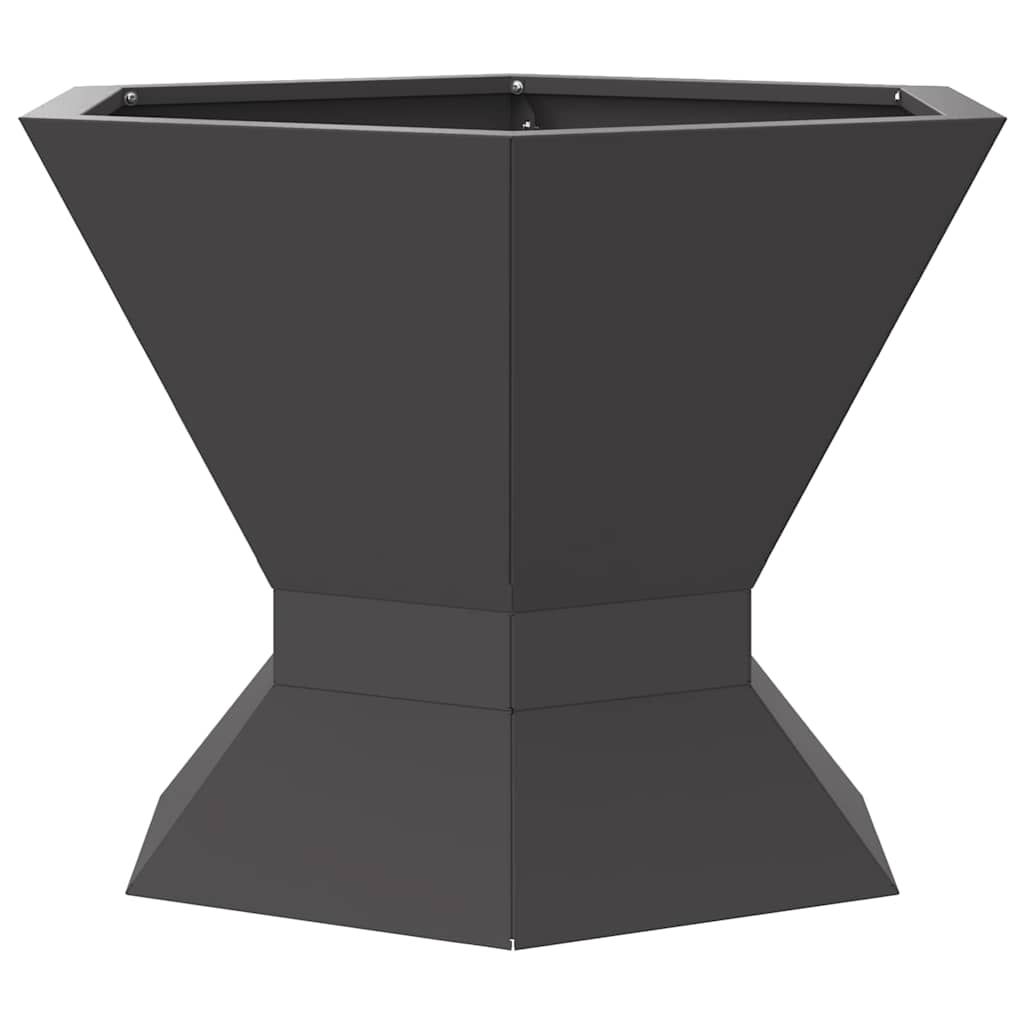 Braciere Nero 50 x 50 x 40 cm Acciaio Corten