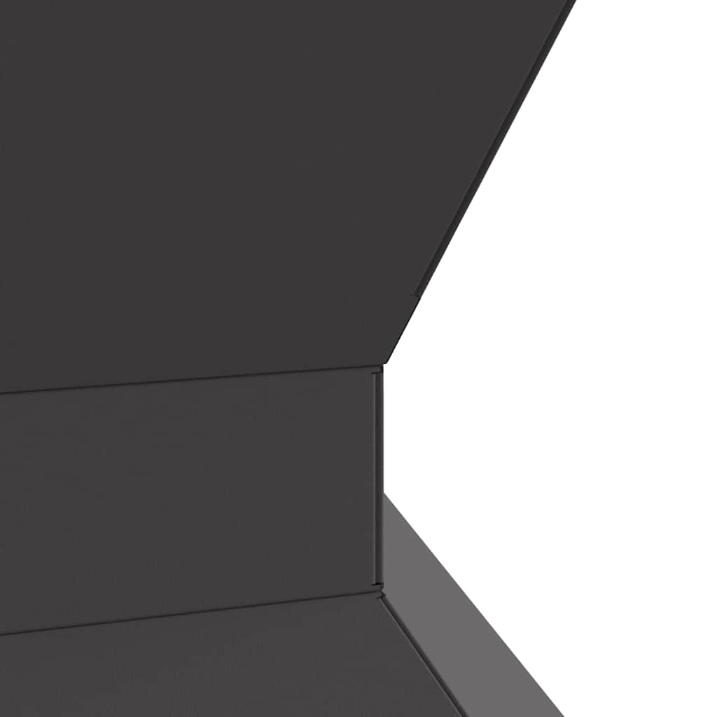 Braciere Nero 50 x 50 x 40 cm Acciaio Corten