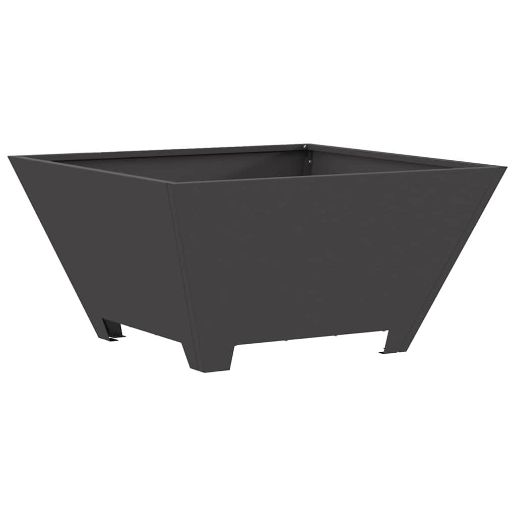 Braciere Nero 60 x 60 x 30 cm Acciaio Corten