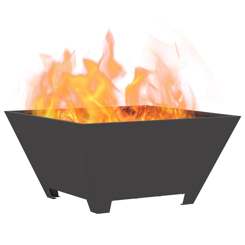 Braciere Nero 60 x 60 x 30 cm Acciaio Corten