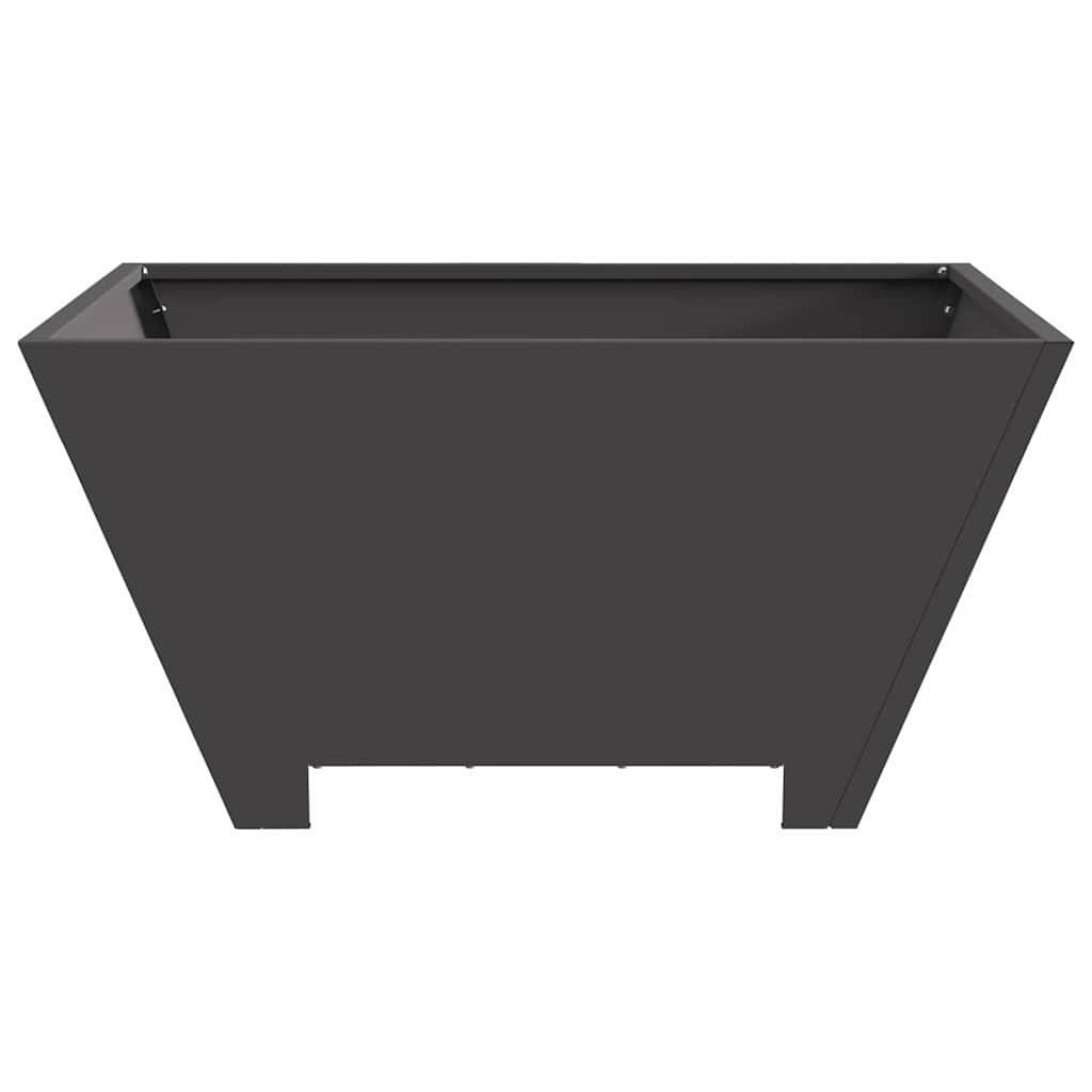 Braciere Nero 60 x 60 x 30 cm Acciaio Corten