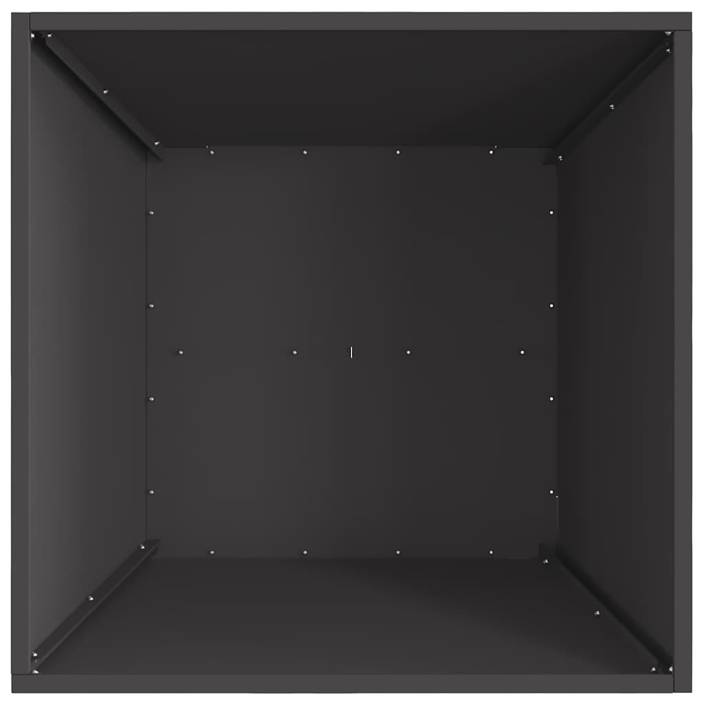 Braciere Nero 60 x 60 x 30 cm Acciaio Corten