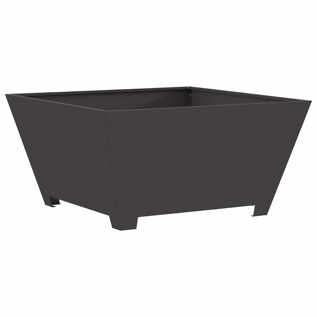 Braciere Nero 80 x 80 x 40 cm Acciaio Corten