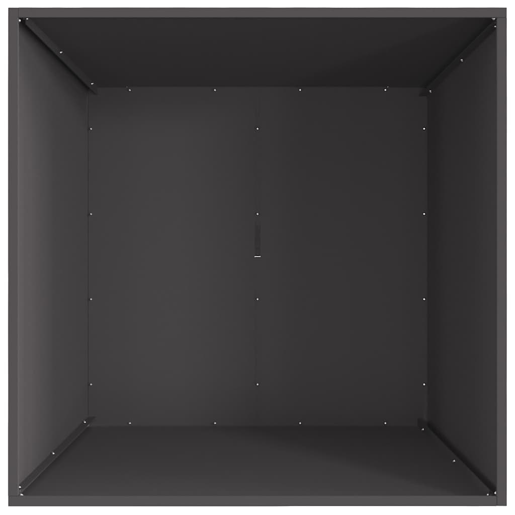 Braciere Nero 80 x 80 x 40 cm Acciaio Corten
