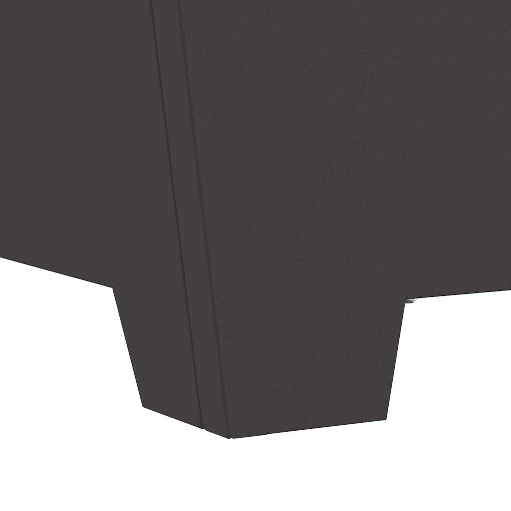 Braciere Nero 80 x 80 x 40 cm Acciaio Corten