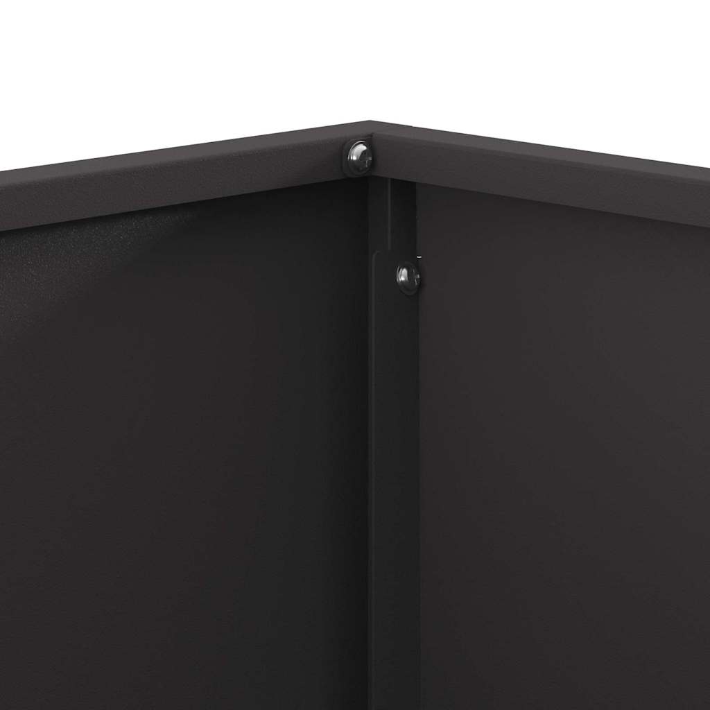 Braciere Nero 80 x 80 x 40 cm Acciaio Corten