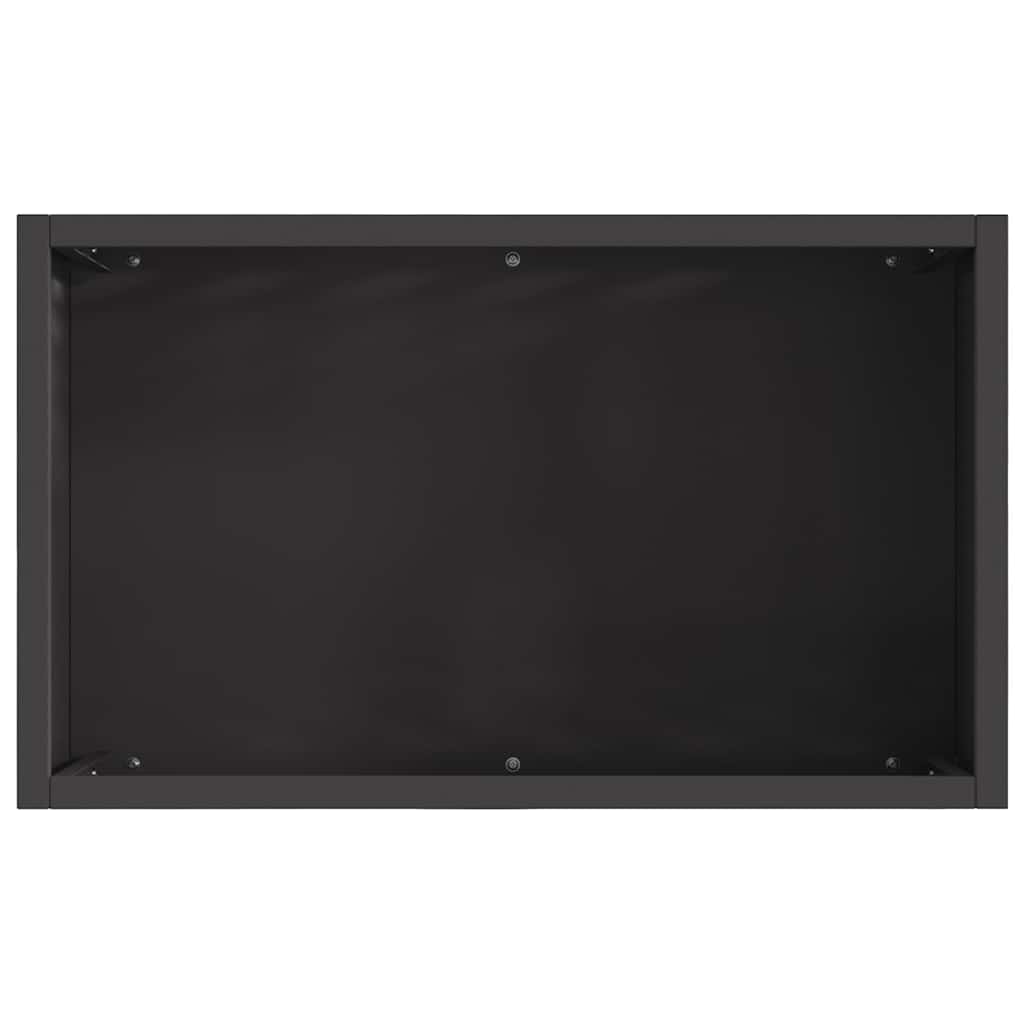 Braciere Nero 50 x 30 x 40 cm Acciaio