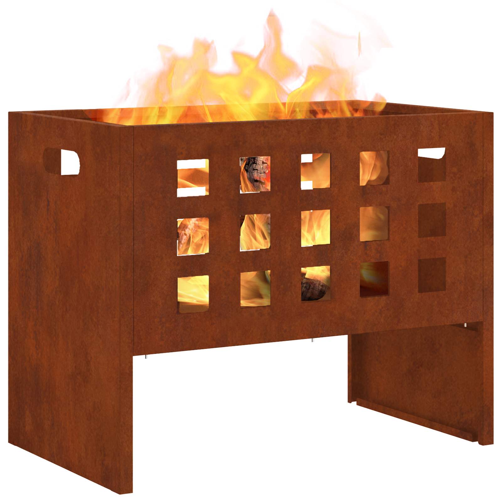 Braciere Marrone 50 x 30 x 40 cm Acciaio