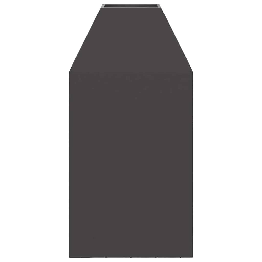 Braciere Nero 50 x 50 x 100 cm Acciaio Corten