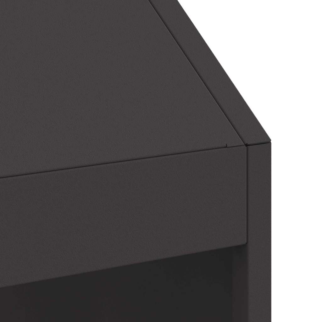 Braciere Nero 50 x 50 x 100 cm Acciaio Corten