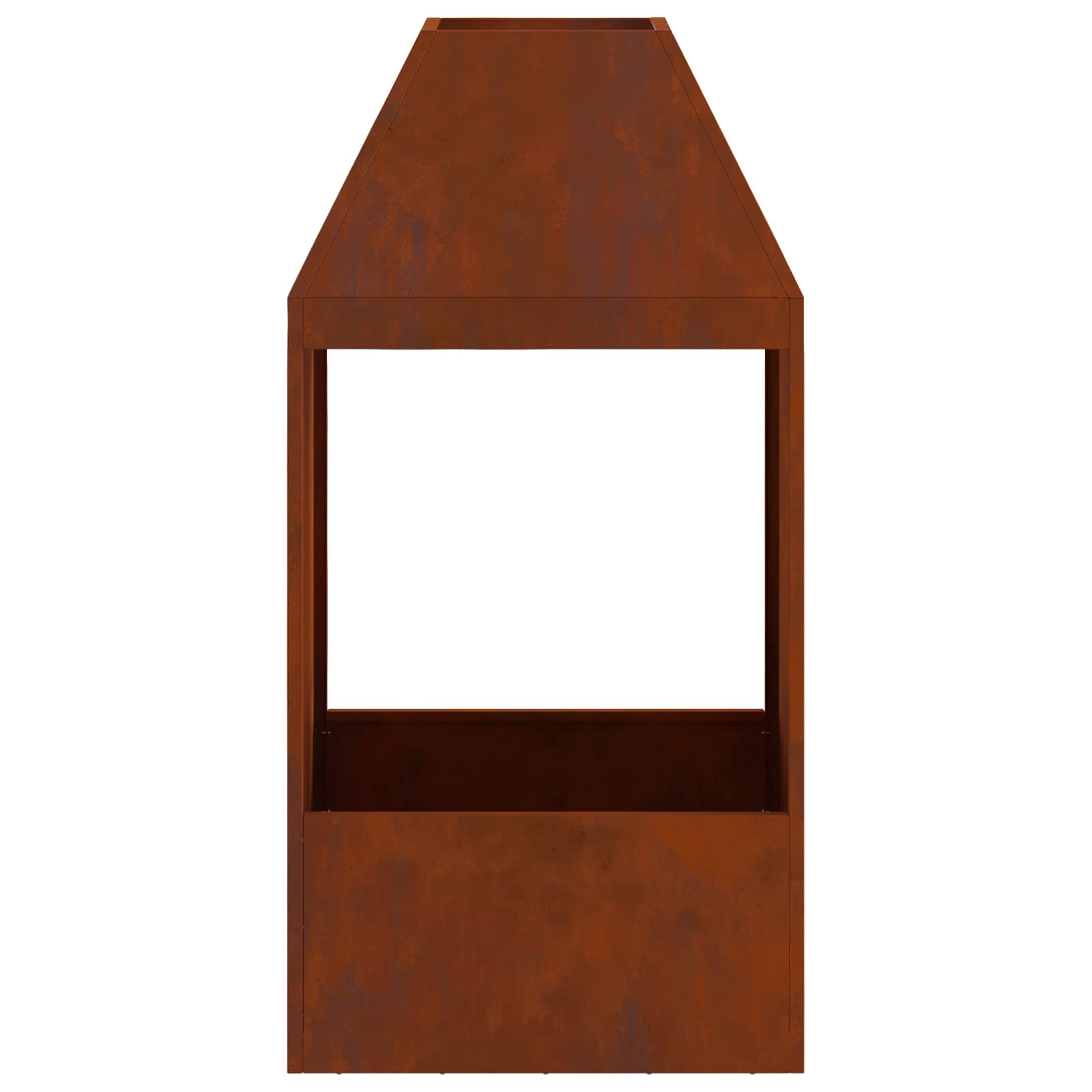Braciere Ruggine 50 x 50 x 100 cm Acciaio Corten