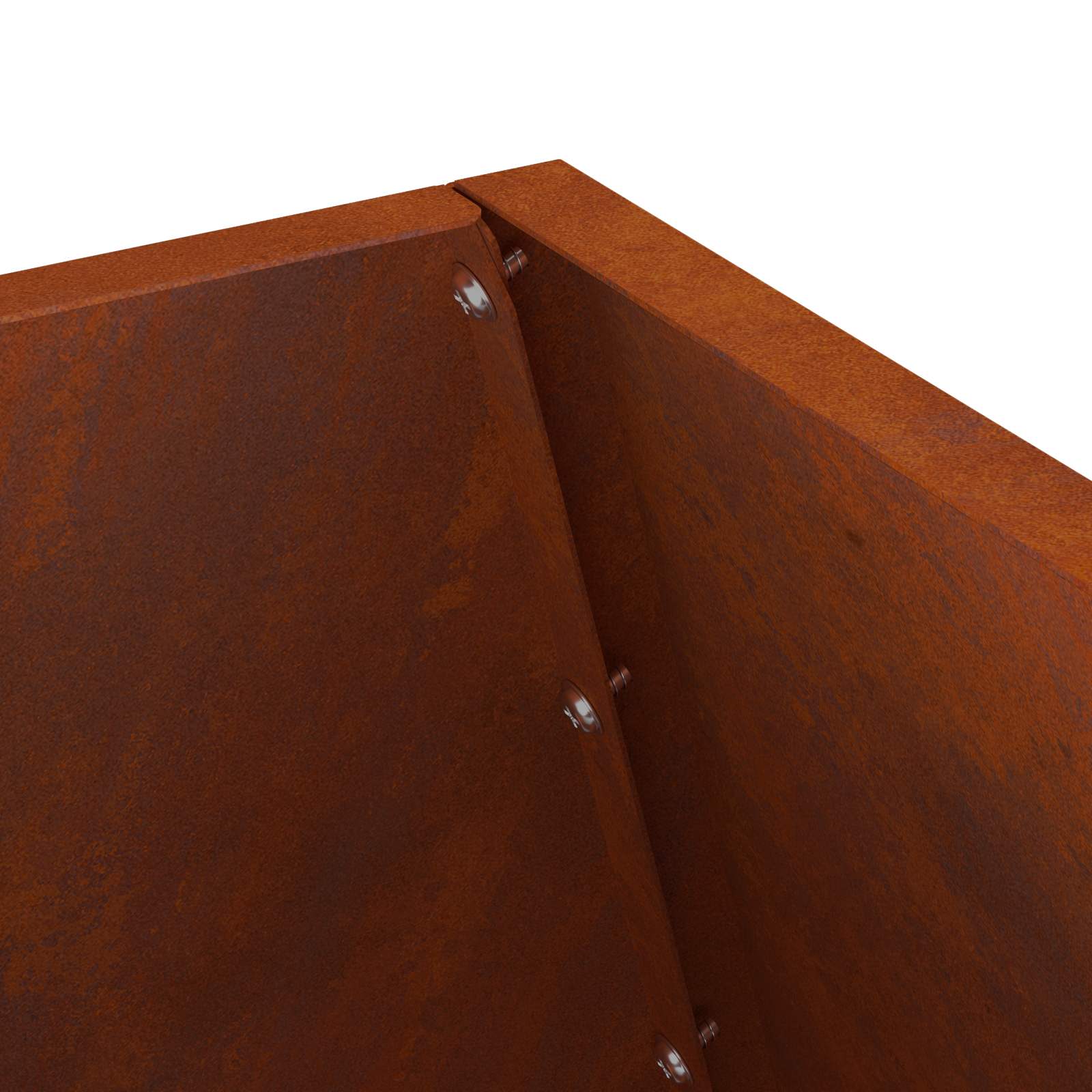 Braciere Ruggine 50 x 50 x 100 cm Acciaio Corten