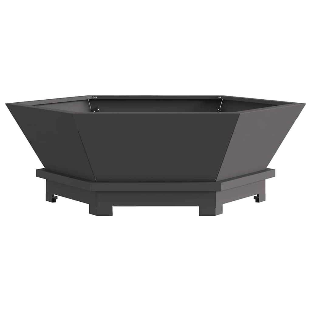 Braciere Nero 75 x 75 x 28 cm Acciaio Corten