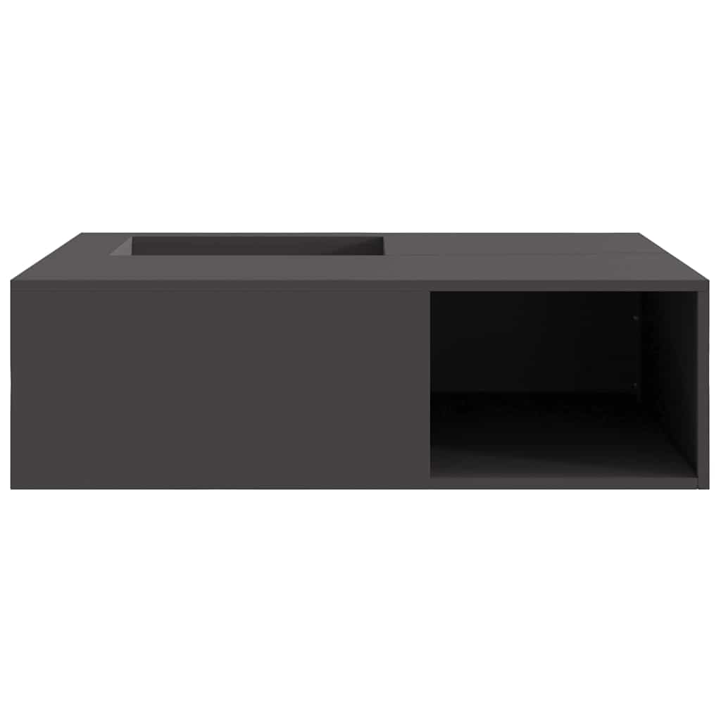Focolare Nero 100 x 100 x 30 cm Acciaio Corten