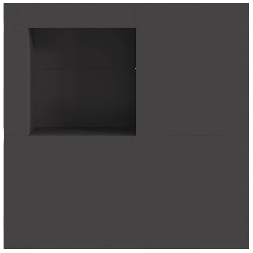 Focolare Nero 100 x 100 x 30 cm Acciaio Corten